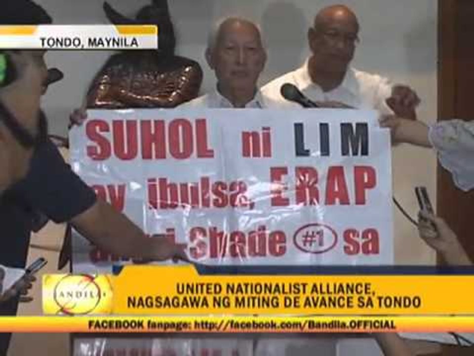 UNA fires final salvo in Manila