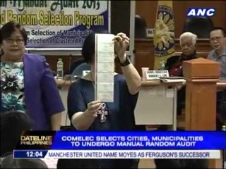 Download Video: Comelec selects areas to undergo random audit