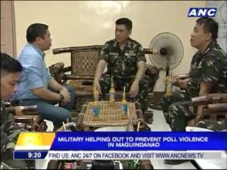 Download Video: Military keeps eye on Maguindanao ahead of polls