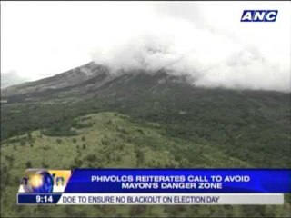 Phivolcs: Stay away from Mayon danger zone