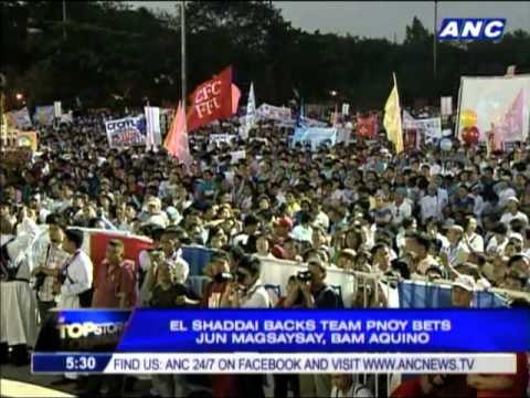 Bro. Mike backs Jun Magsaysay, Bam Aquino