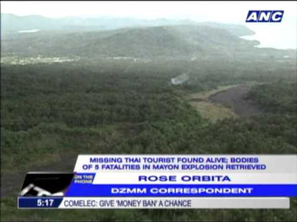 Thai found alive after Mayon explosion