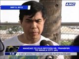Mancao to appeal Manila jail transfer