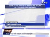 Comelec holds final PCOS testing in Legazpi