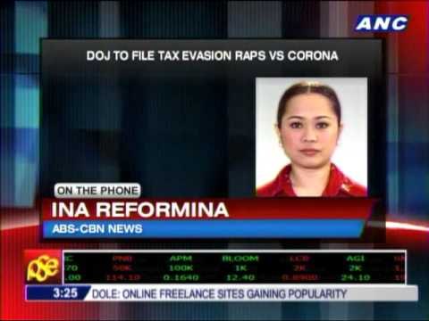 Corona indicted for tax evasion