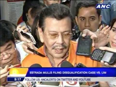 Tit for tat: Erap mulls case vs Lim