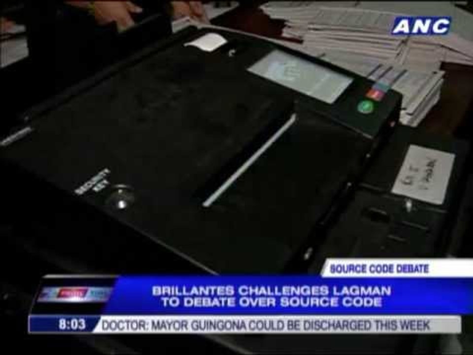 Brillantes dares Lagman to debate over source code