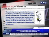 Aquino among TIME's 2013 list of influential people