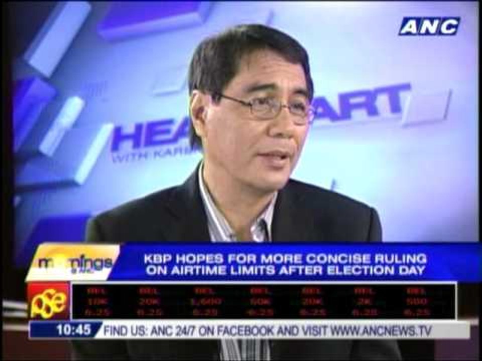 KBP wants final ruling on airtime limits after polls