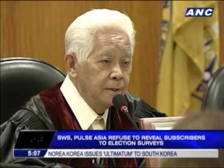 SWS, Pulse Asia won't name subscribers