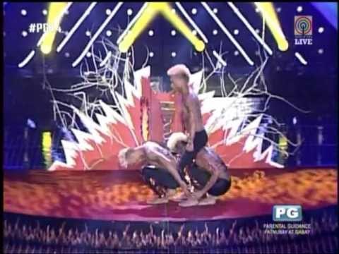 Acrobatic trio in death-defying 'PGT' showcase