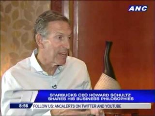 Starbucks CEO shares his business philosophies