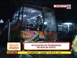 Bus slams into Commonwealth flyover post; 40 hurt