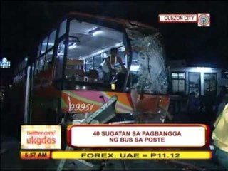 Download Video: Bus slams into Commonwealth flyover post; 40 hurt