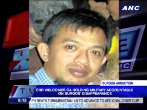 CHR welcomes ruling on Jonas Burgos case