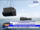 Last part of stuck US Navy ship removed Saturday