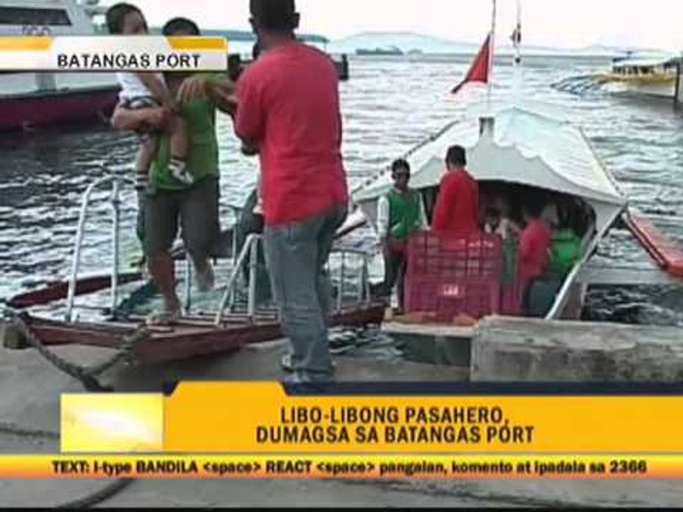 More Passengers Expected At Batangas Port Video Dailymotion