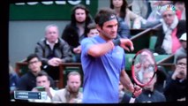 Roger Federer vs Gael Monfils French Open 2015 4th round unique commentary 1