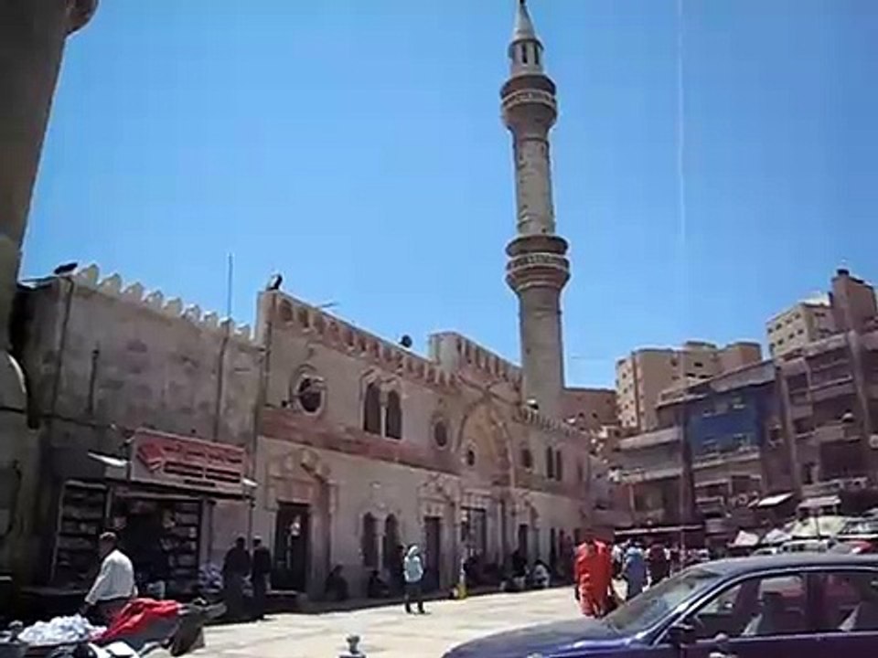 Muezzin Call To Prayer From A Mosque In Downtown Amman Jordan