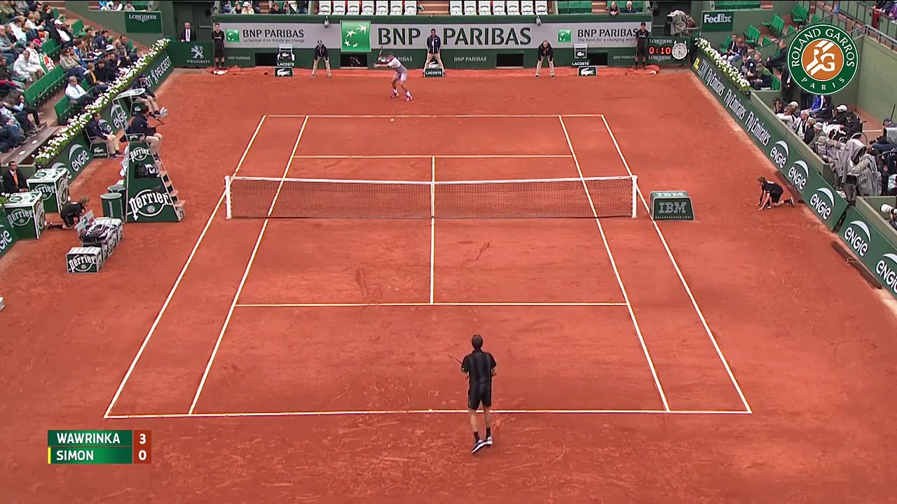 Stan Wawrinka 3-0 Gilles Simon: Đặt chân vào tứ kết