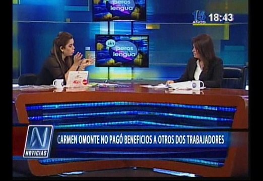Carmen Omonte admitió que no pagó beneficios a otros dos empleados