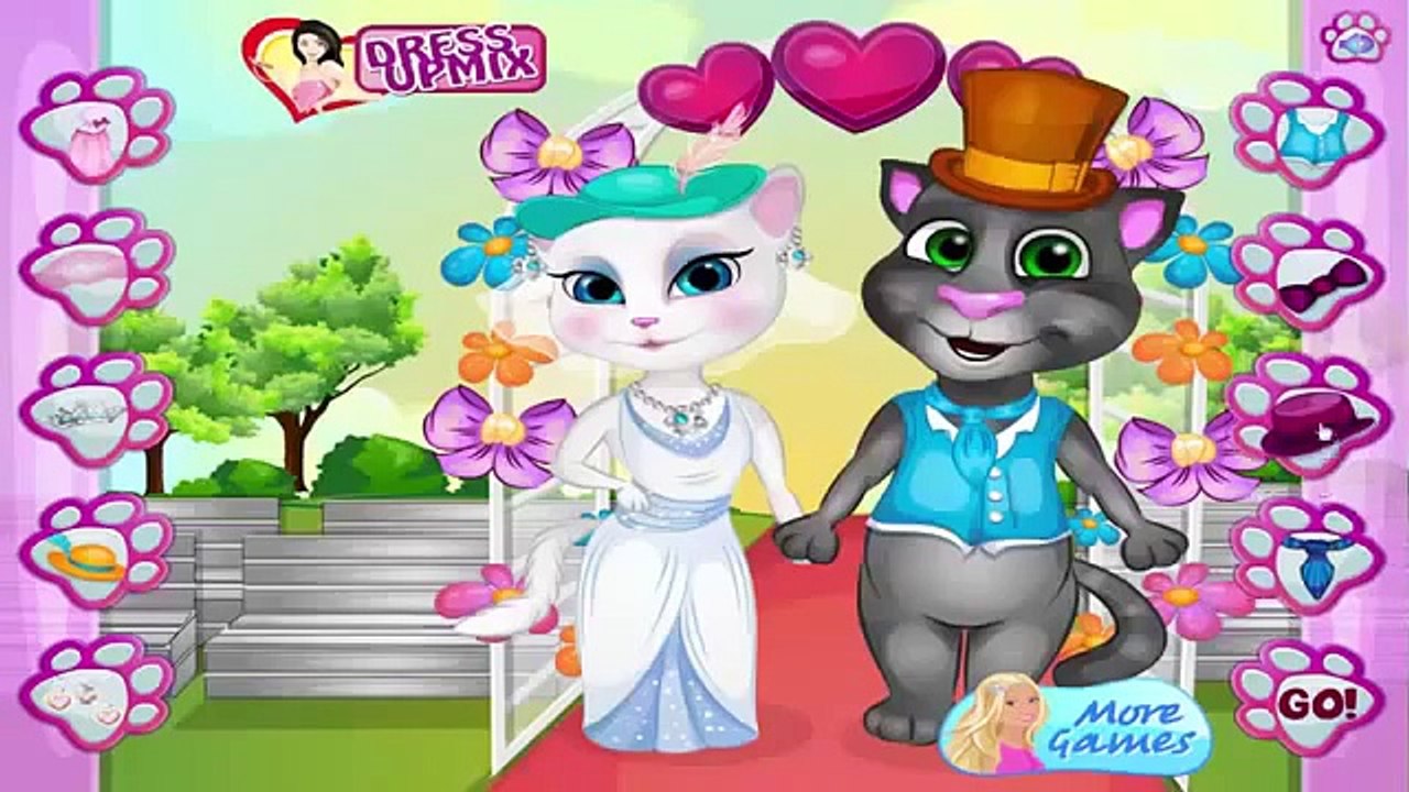Baby and Kid Cartoon & Games ♥ Talking Angela and Talking Tom Wedding Day  Online Full Game - video Dailymotion