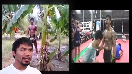 คลิปตลก ปาเกียวท้าชก บัวขาว เกือบวางมวยซะละ(Buakaw VS Manny Pacquiao)