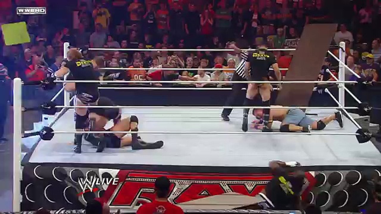 Raw John Cena vs. Randy Orton - Tables Match -2015