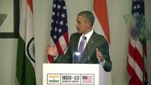 US President Barack Obama addresses India-US Business Summit