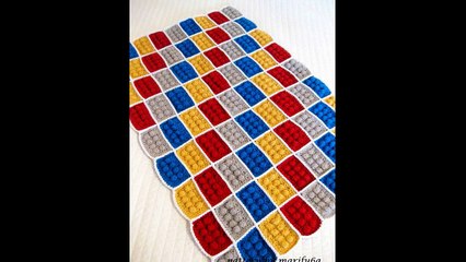 how to crochet lego blanket free pattern tutorial haga ganchillo lego