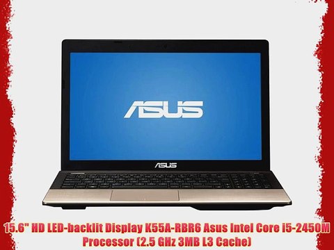 Asus UltraBook Windows 7 K55A-RBR6 Intel Core i5-2450M 2.5GHz 6GB DDR3 750GB DVD /-RW 15.6