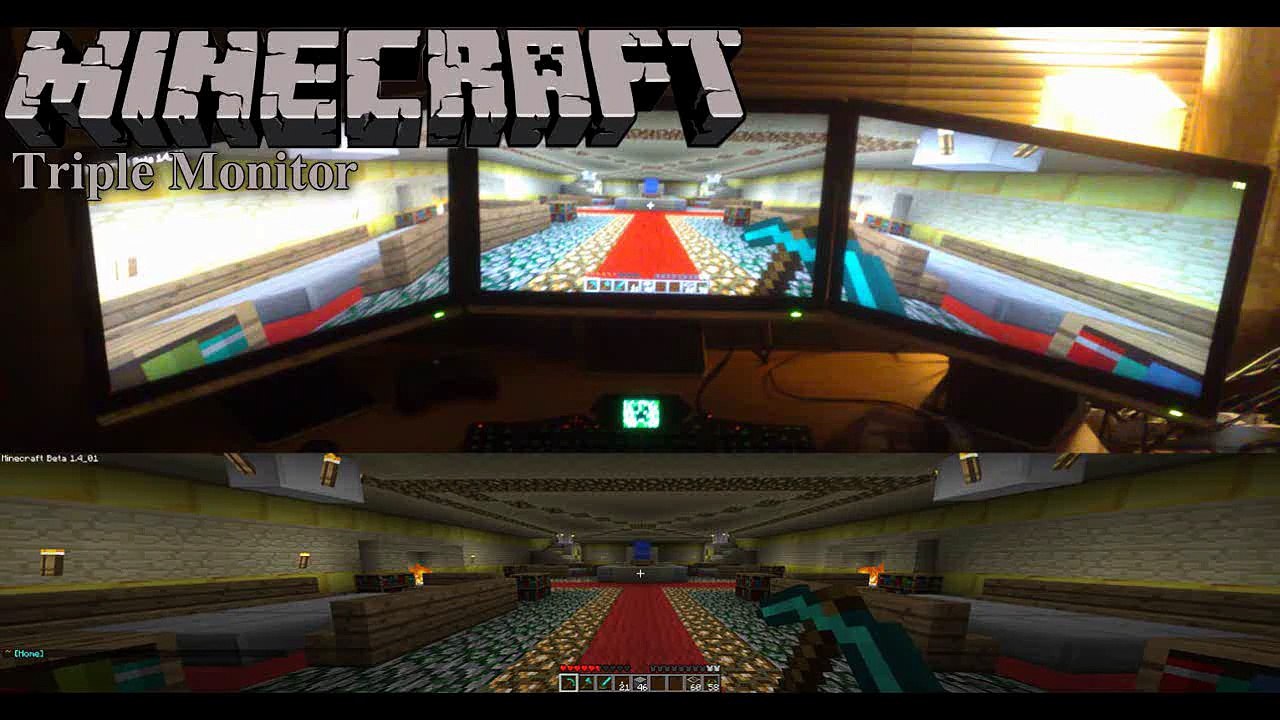 Minecraft - Triple Monitors 5760x1080