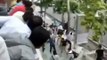 iranian protesters beating up the police, july 3rd