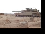 Tanks firing at OP Graveyard, Ramadi, Iraq