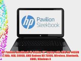 HP Pavilion Sleekbook 15-b123nr 15 Laptop with AMD A6-4455M 2.1GHz 4GB 500GB AMD Radeon HD