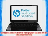 HP Pavilion Sleekbook 15-B109WM AMD A6-4455M 2.1GHz 6GB 500GB 15.6 Windows 8 Sparkling Black