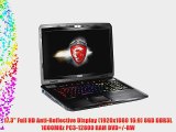 MSI GT70 Dominator 17.3-Inch Gaming Series Laptop (Intel Core i7-4800MQ 3GB GDDR5 GTX 870M