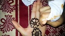 Simple Floral Henna - Arabic fusion style mehndi design