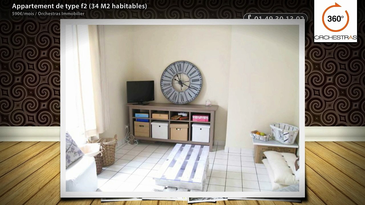 Appartement de type f2 (34 M2 habitables)