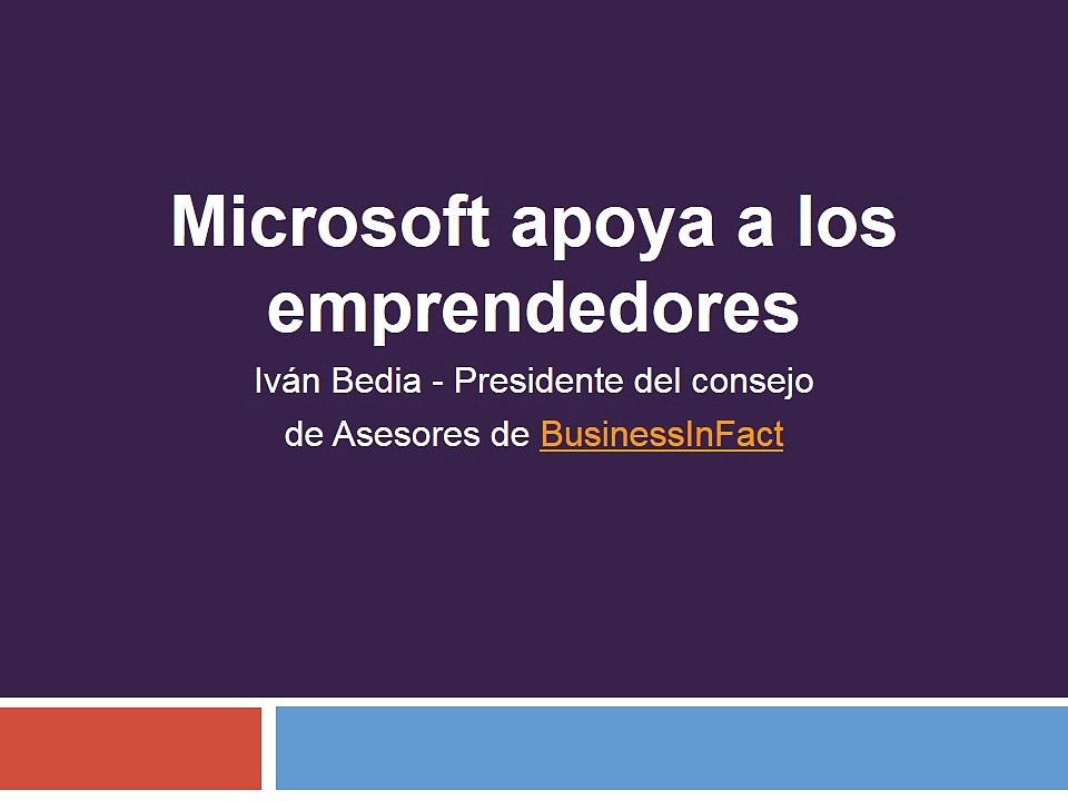 Microsoft apoya a los emprendedores