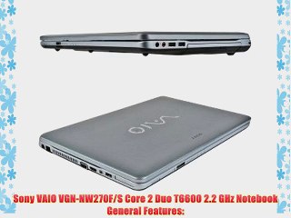 Sony VAIO VGN-NW270F/S Core 2 Duo T6600 2.2GHz 4GB 320GB Blu-ray/DVD?RW DL 15.5 Windows 7 Home