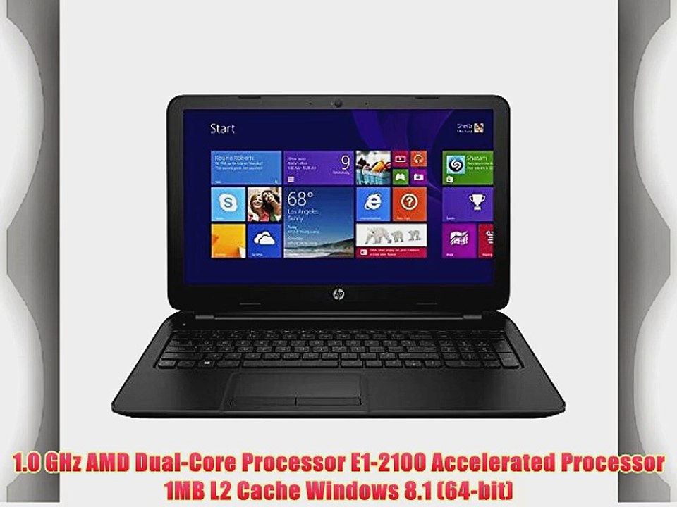 HP 15 15.6 Inch Laptop / AMD E1-2100 with AMD Radeon HD 8210 graphics card / 4GB RAM / 500GB