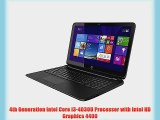 HP Touchsmart 15-f162dx 15.6 Touch Screen Laptop-4th Gen Intel Core i3 Processor/ 6GB Memory