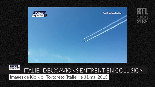 Italie deux avions se percutent lors d'un meeting aérien
