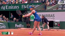 VIDEO Roland Garros - Alizée Cornet s'énerve contre l'arbitre