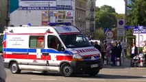 50 karetek na sygnale/50 ambulances responding - Parada karetek ulicami Raciborza 30.09.2012
