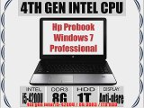 HP ProBook 15.6-Inch Anti-glare Display Business laptop with Intel core i5 4200U 8GB DDR3 1TB