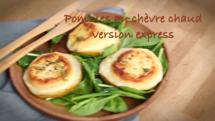 Recette pommes au chèvre chaud - version express