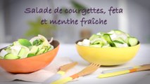 Recette salade de courgette à la féta et à la menthe fraîche