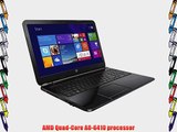 HP 15-f014wm Notebook Bundle/ AMD Quad-Core A8-6410 APU/15 Touchscreen/750GB HD/4GB DDR3L SDRAM
